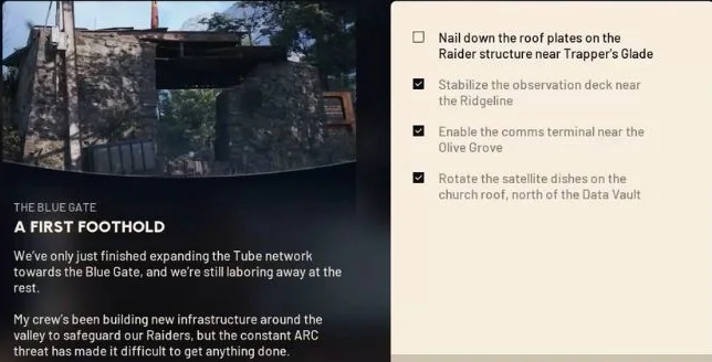 nail down the roof plates a first foothold arc raiders